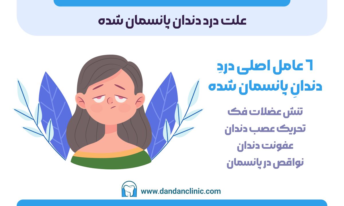 علت درد دندان پانسمان شده